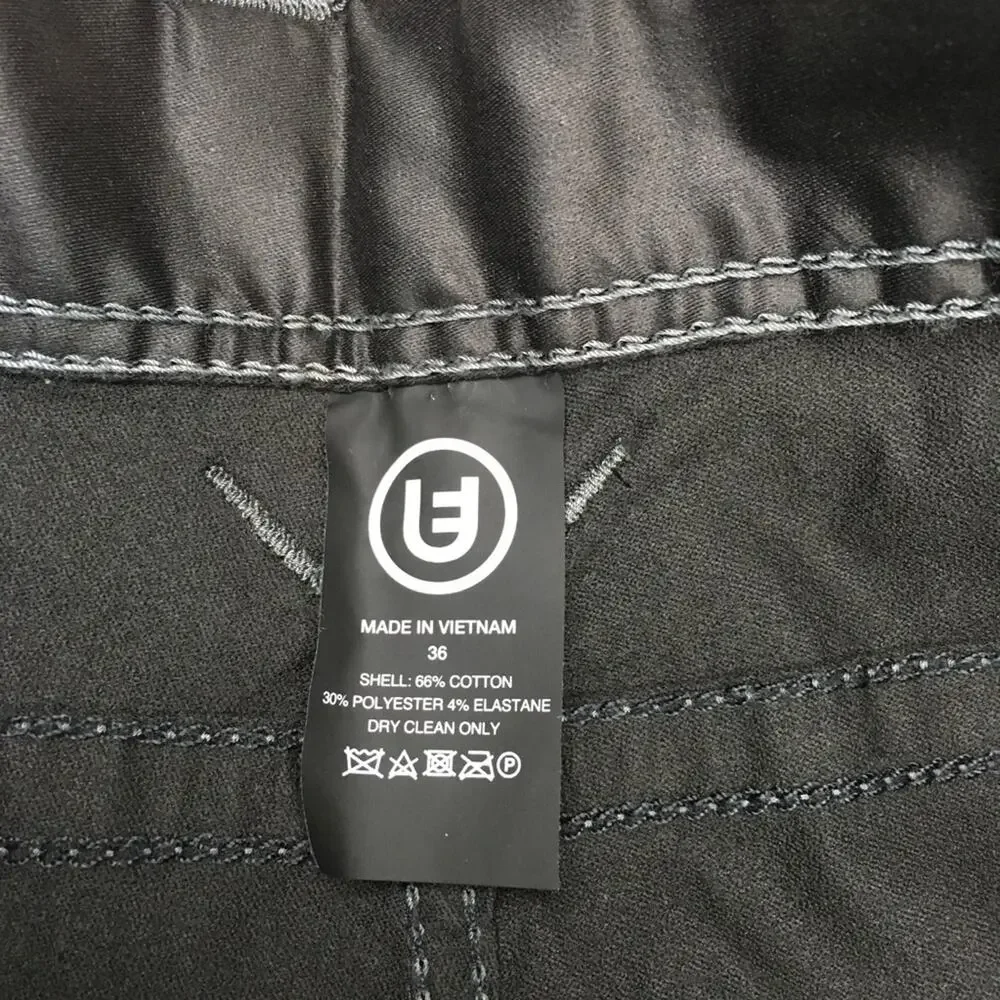 True Religion Men's Urban Convertible Pants Black Size 36